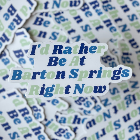 Barton Springs Sticker